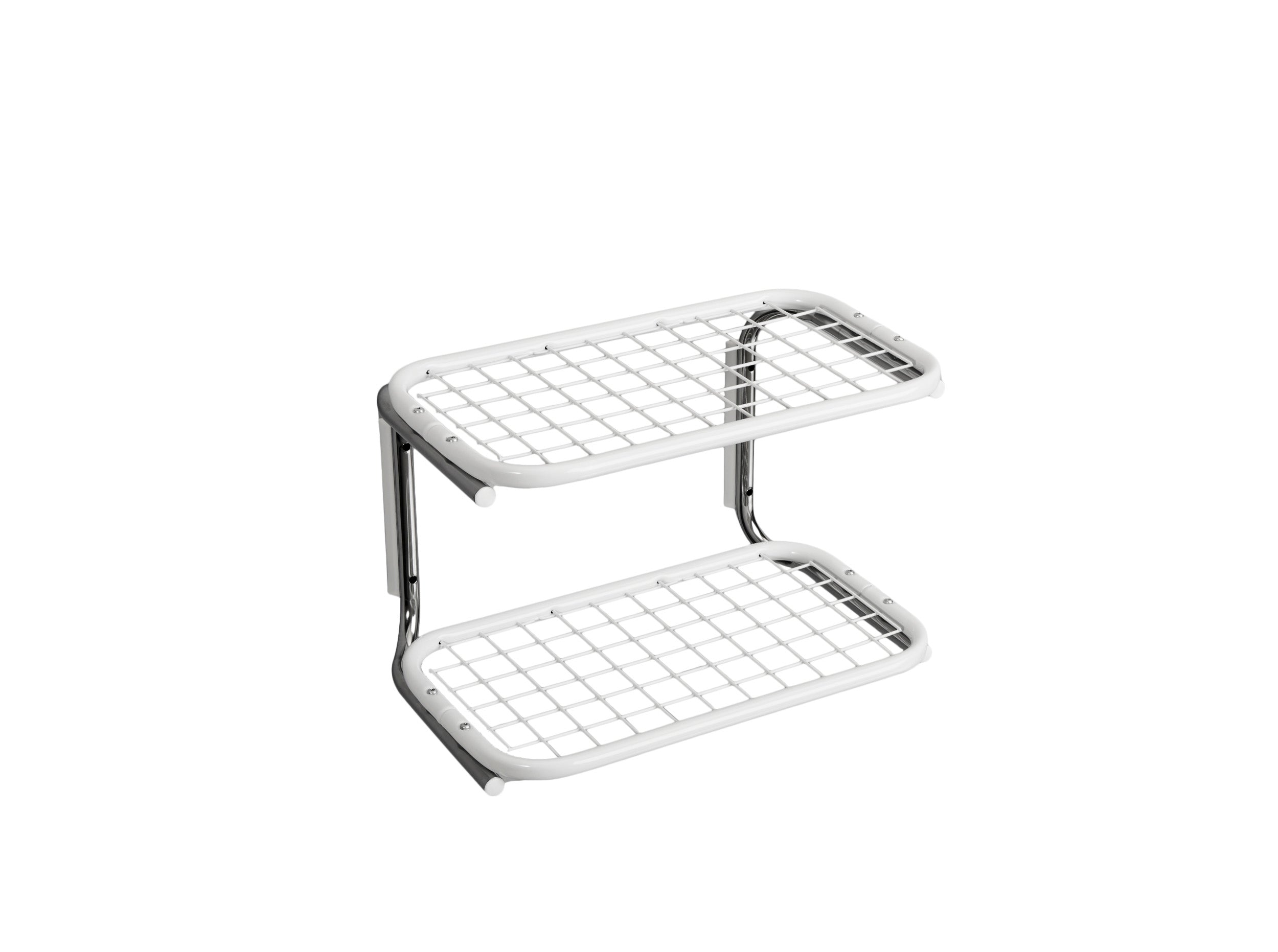 ESSEM Design Classic Shoe Rack 40 cm, blanco/cromo