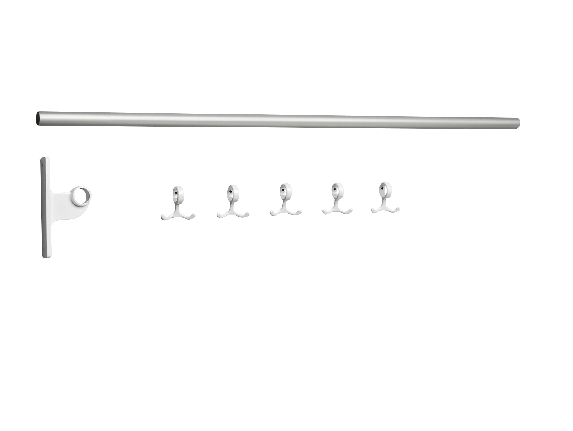 Pièce d'extension de conception Essem pour Nostalgi Hook Bar Aluminium, blanc