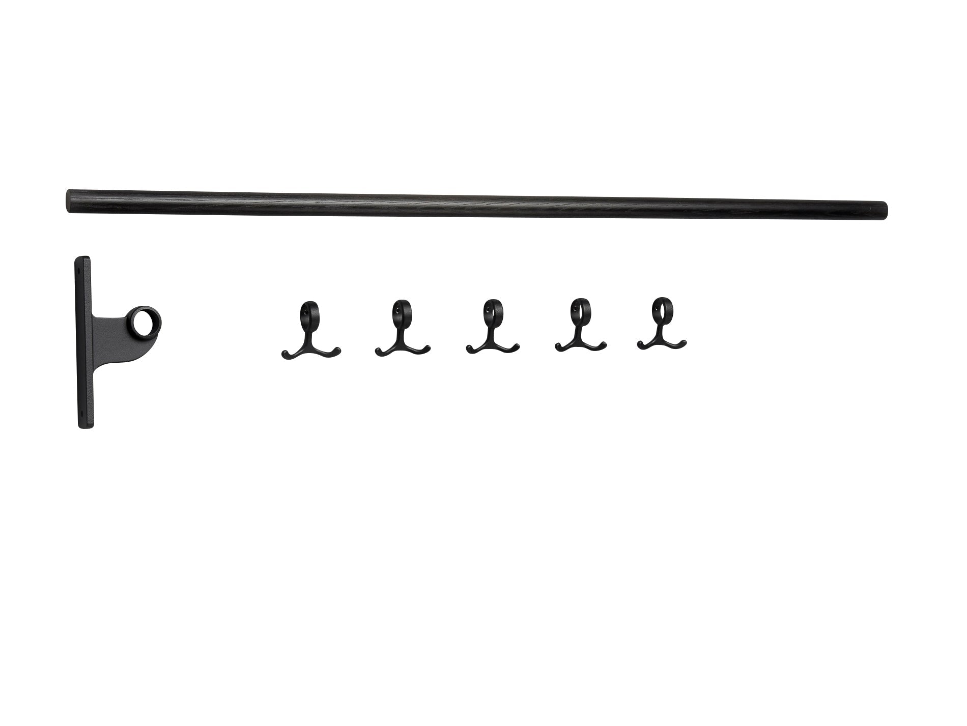 Parte de extensión de diseño de ESSEM para el roble de la tira de gancho de nostalgi, manchado negro