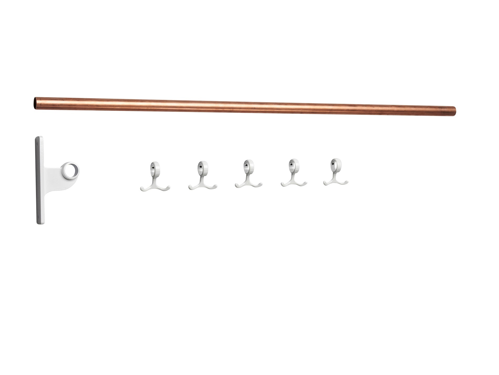 Essem Design Extension Del for Nostalgi Hook Bar Copper, White