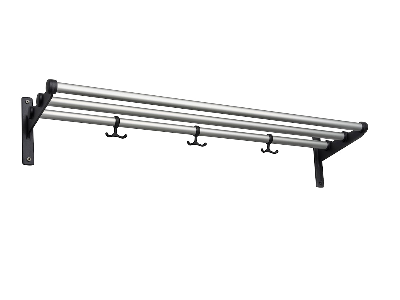 Essem Design Nostalgi Shelf / Shoe Shoe Rack Rack Aluminium, noir