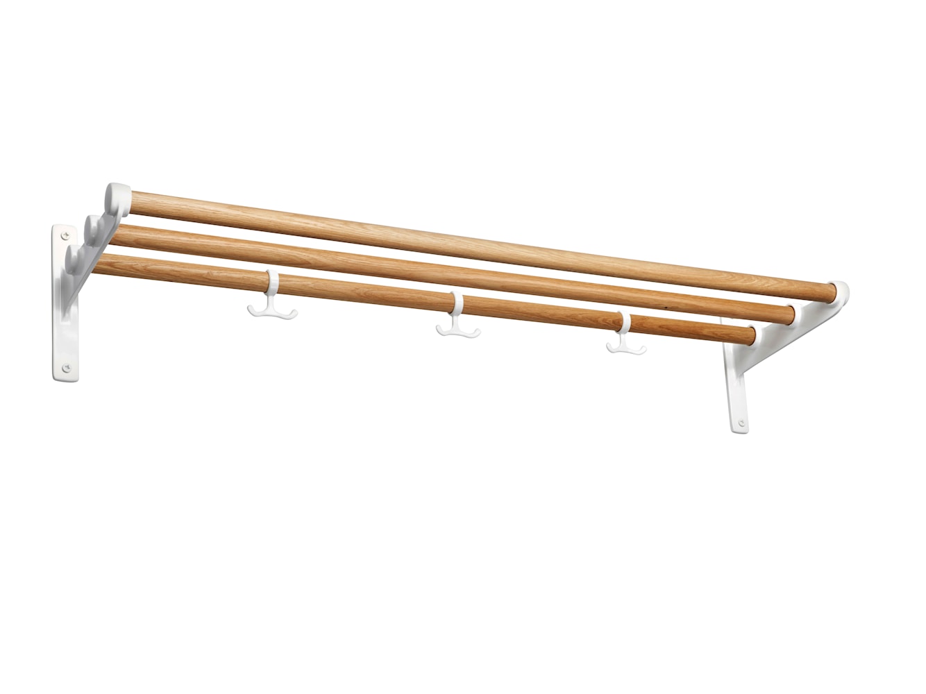 Essem Design Nostalgi Shelf / Shoe Rack Back Oak / Aluminium, blanc