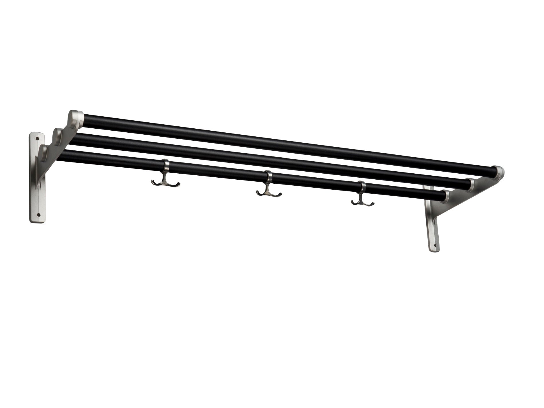 Design ESSEM NOSTALGI HAT SHAFT/Shoe Rack, Negro/Aluminio