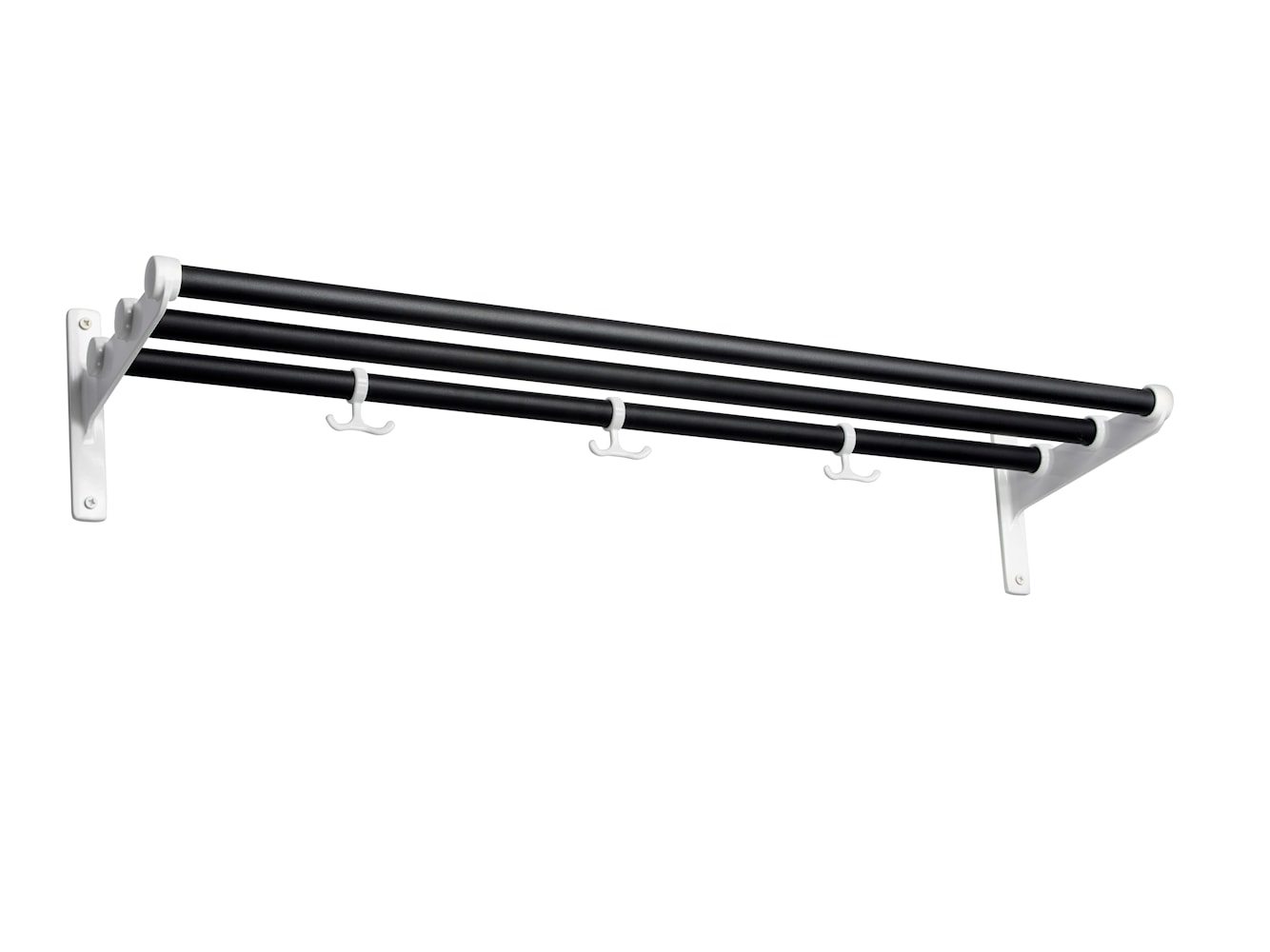 Essem Design Nostalgi Hat Shelf / Shoe-Shoe Rack, noir / blanc