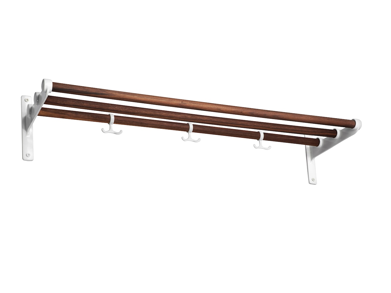 Essem Design Nostalgi Hat Shelf / Shoe Rack Rack Walnut, White