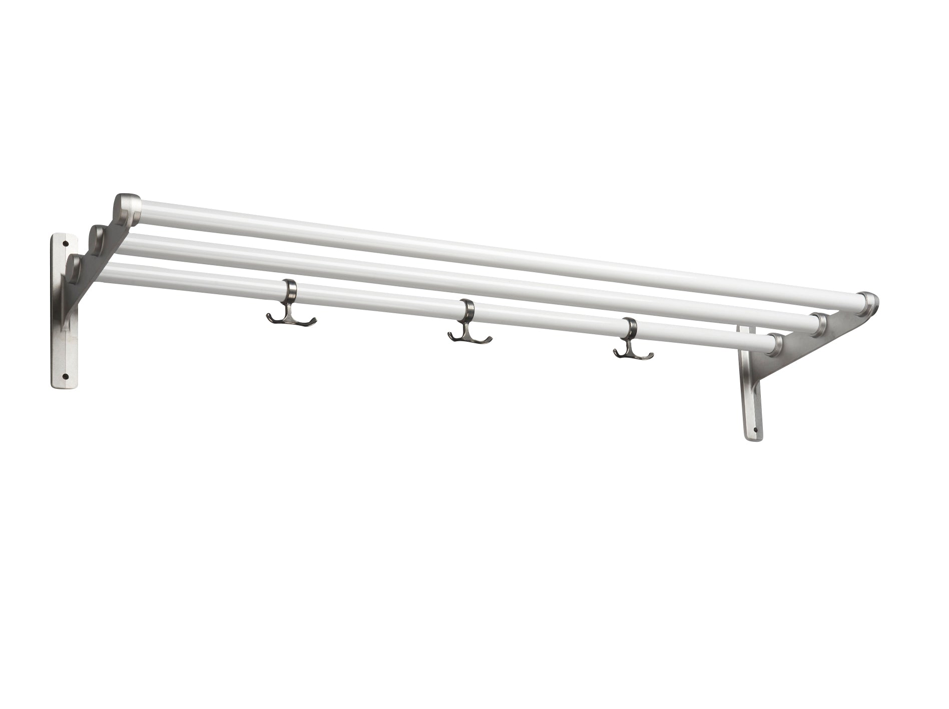 Essem design nostalgi hatthylla/sko rack, vit/aluminium