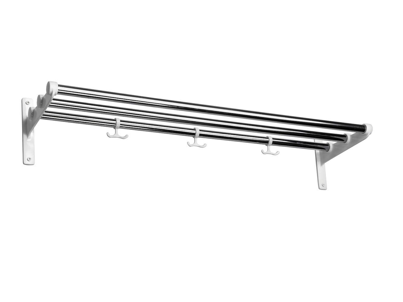 Essem Design Nostalgi Hat Shelf / Shoe-Shoe Rack, White / Chrome