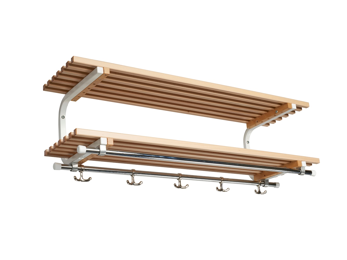 Diseño de Essem Sara Hat Shelf Beech 100 cm, blanco