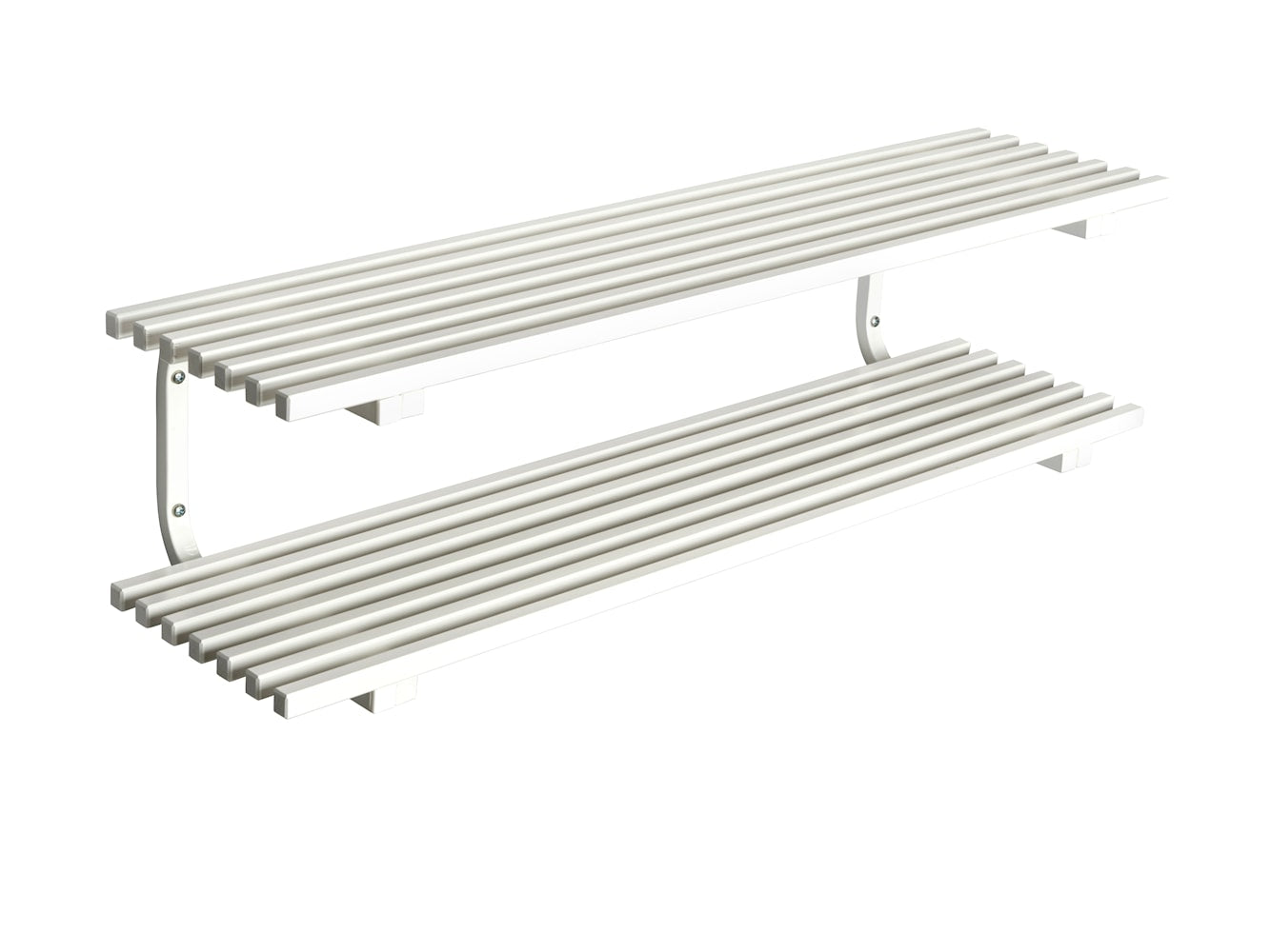 Diseño de essem Sara Shoe Rack Wall Wall Cangon 100 cm, blanco