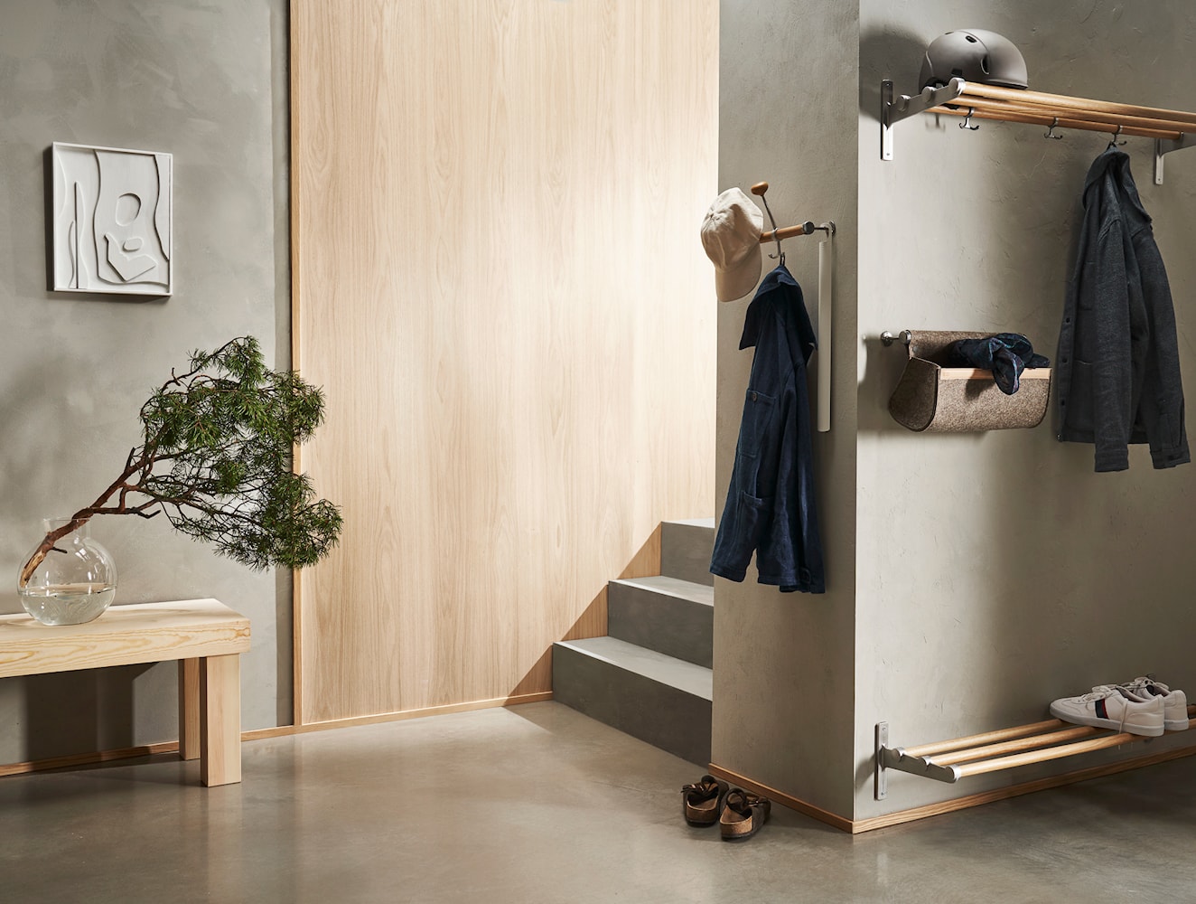 Essem Design Ulrika Storage Compartement, laine / aluminium naturel
