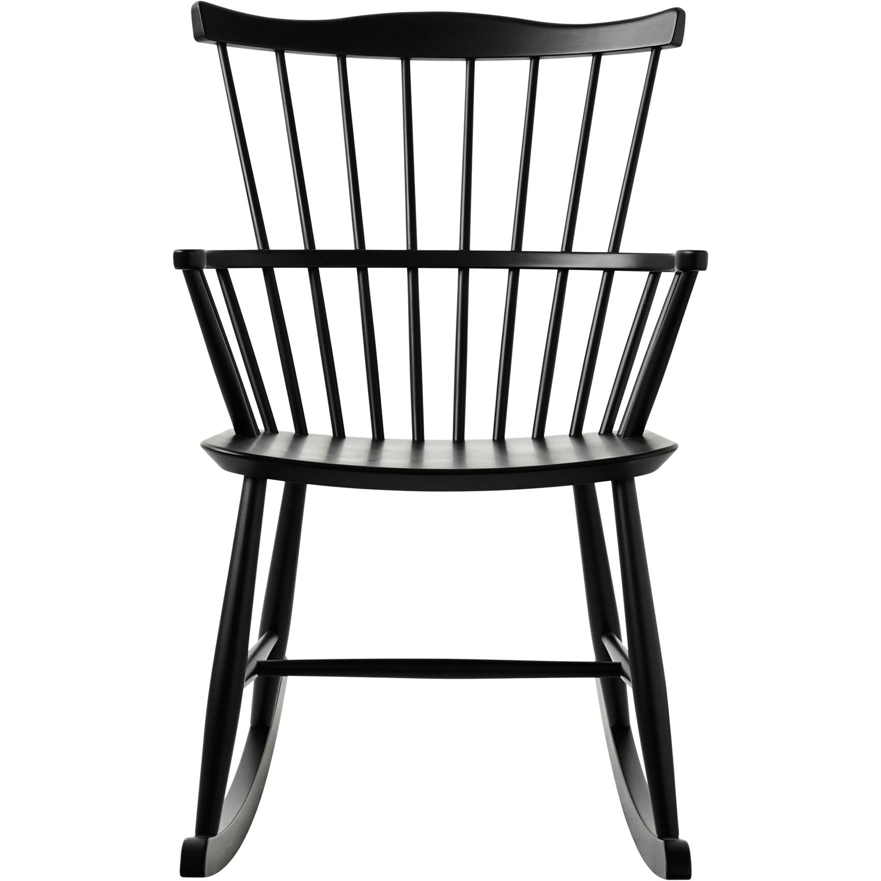 FDB Møbler Børge Mogensen Rocking Chair Beech, noir, H 90cm