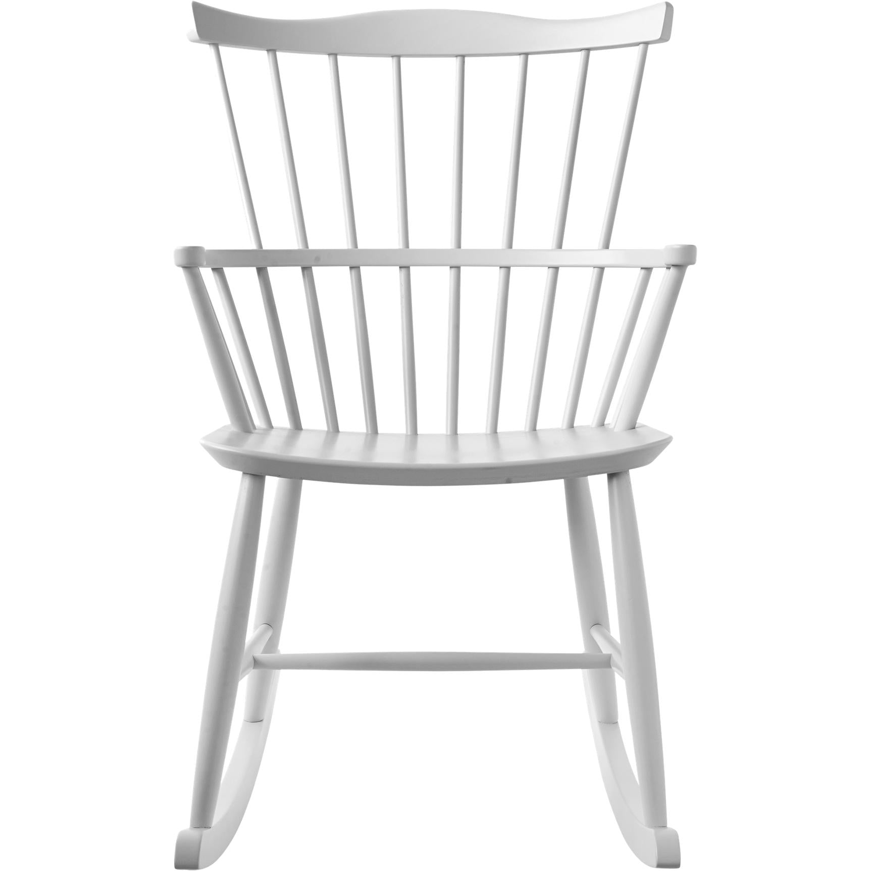 FDB Møbler Børge Mogensen Rocking Chair Beech, blanc, h 90cm