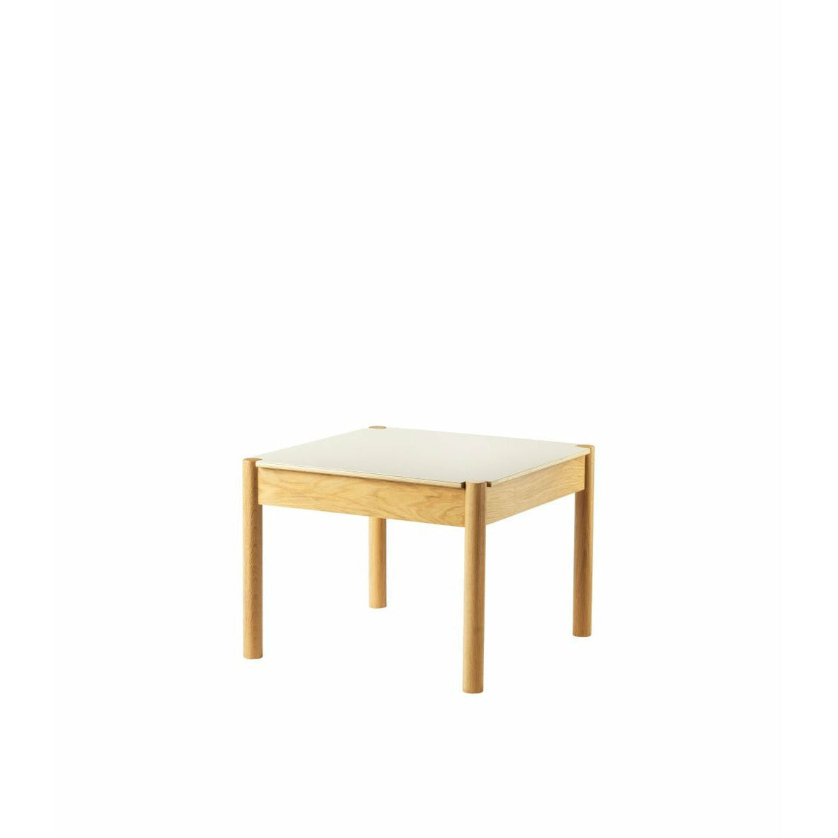 FDB Møbler C44 Mesa de café 60x60 cm, Natural/Beige Gray