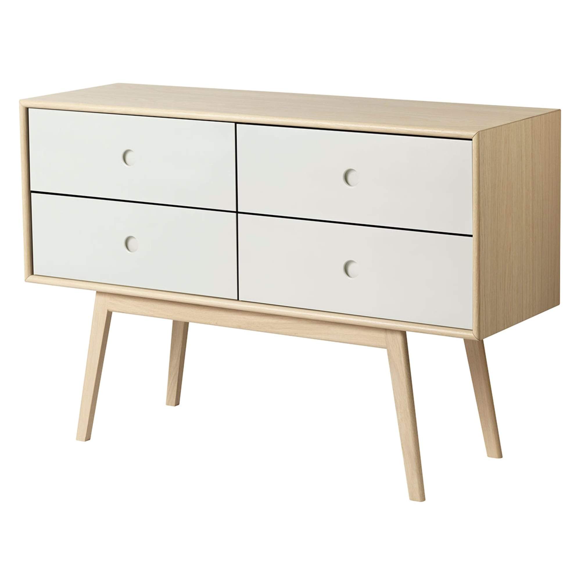 Fdb Møbler F22 Bulter Chest Of Drawers, White/Natural