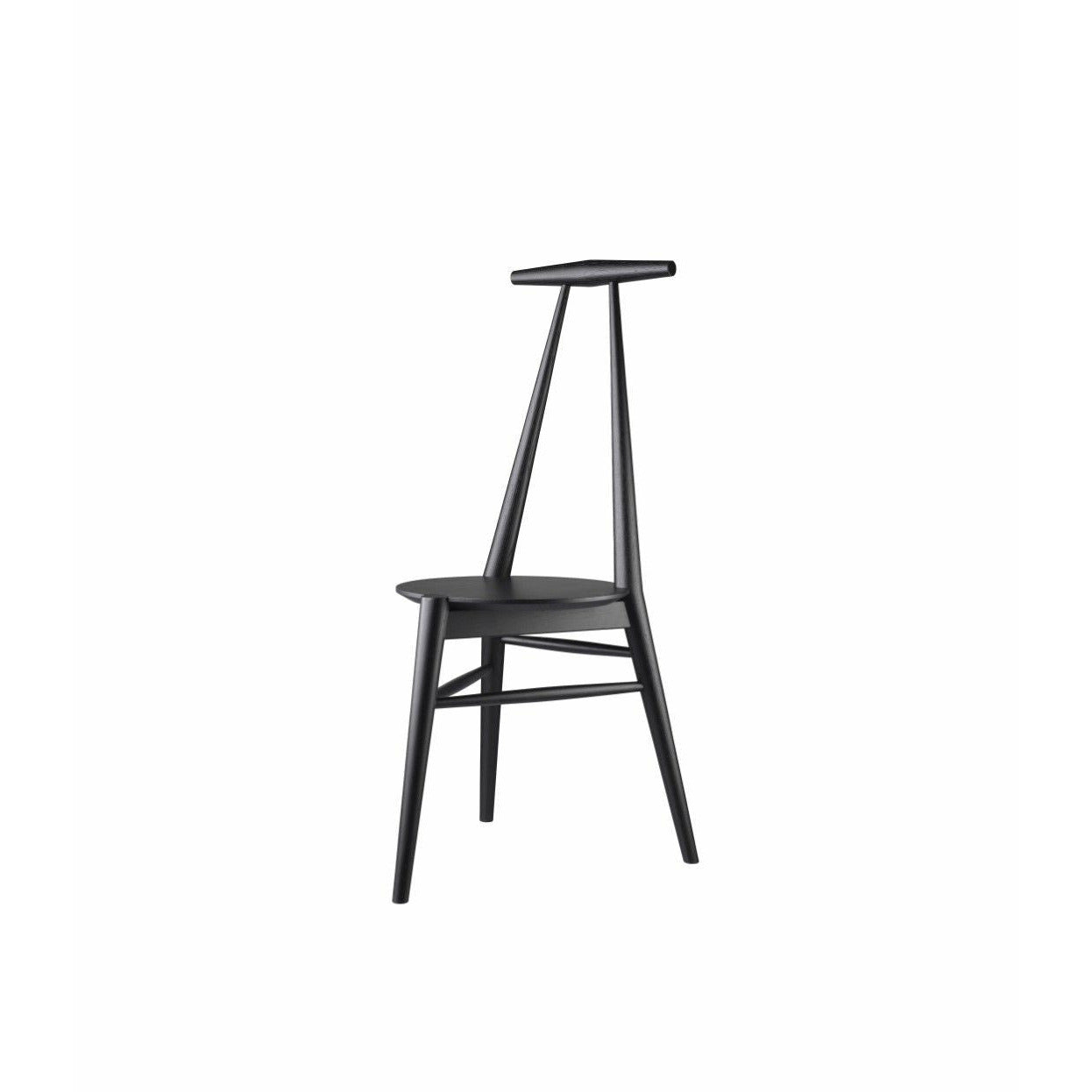 Silla de anclaje FDB Møbler J157, huevo negro