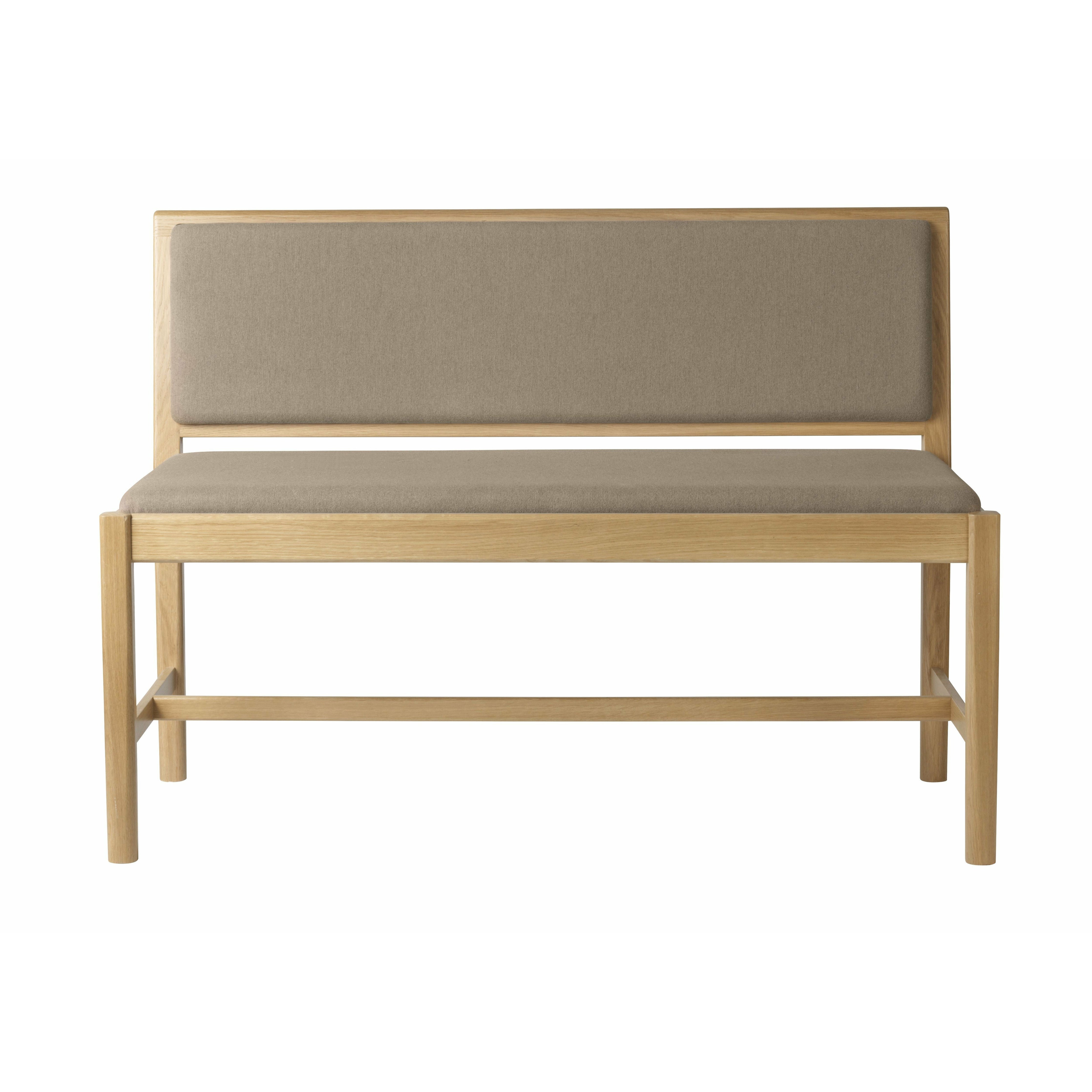 Fdb Møbler J176 Sønderborg Bench, Beige Brown