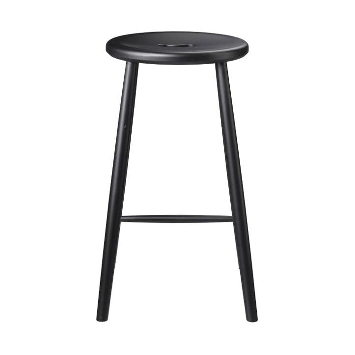 Fdb Møbler J27 C Bar Stool Beech, Black