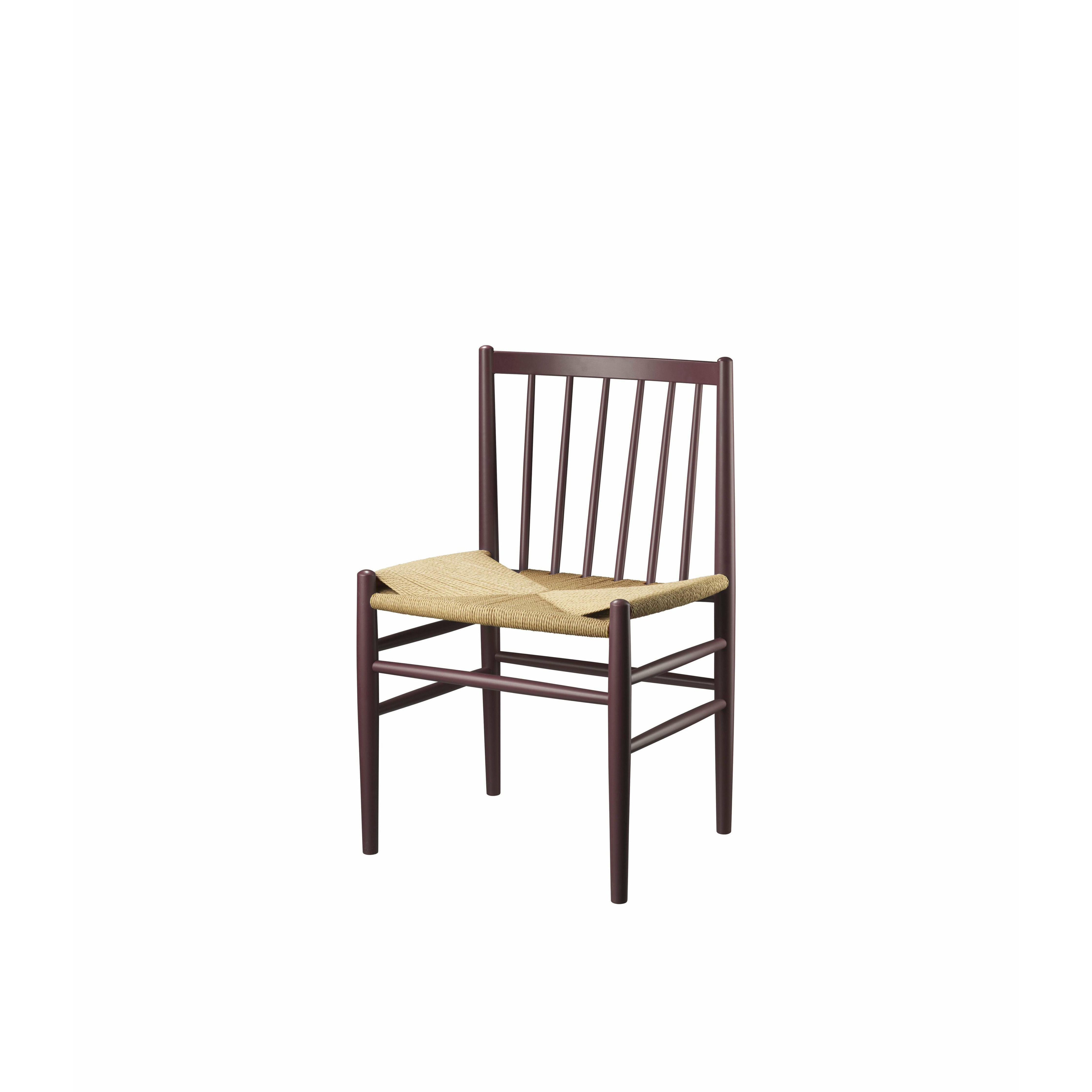 Fdb Møbler J80 Jørgen Bækmark Chair Beech, Wine Red/Nature