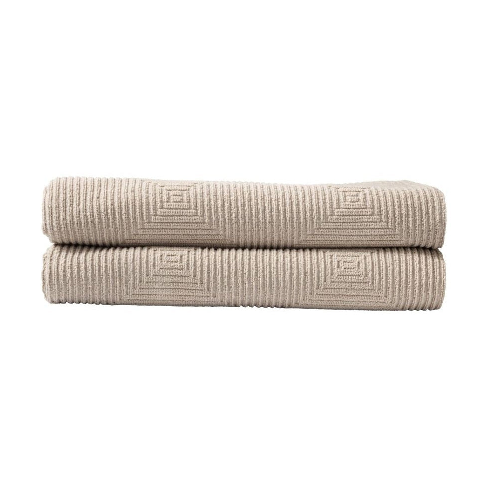 Fdb Møbler Kirkeby Bath Towel 2 Pcs., Beige