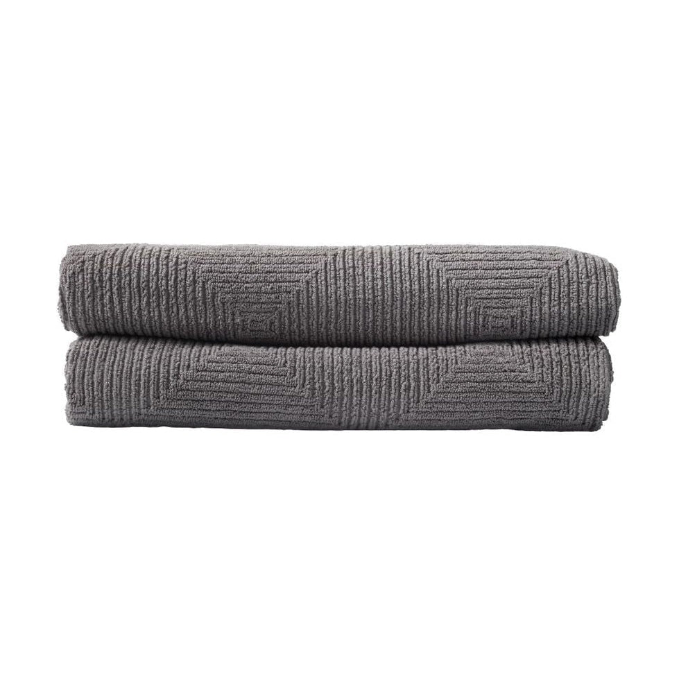 Fdb Møbler Kirkeby Bath Towel 2 Pcs., Grey