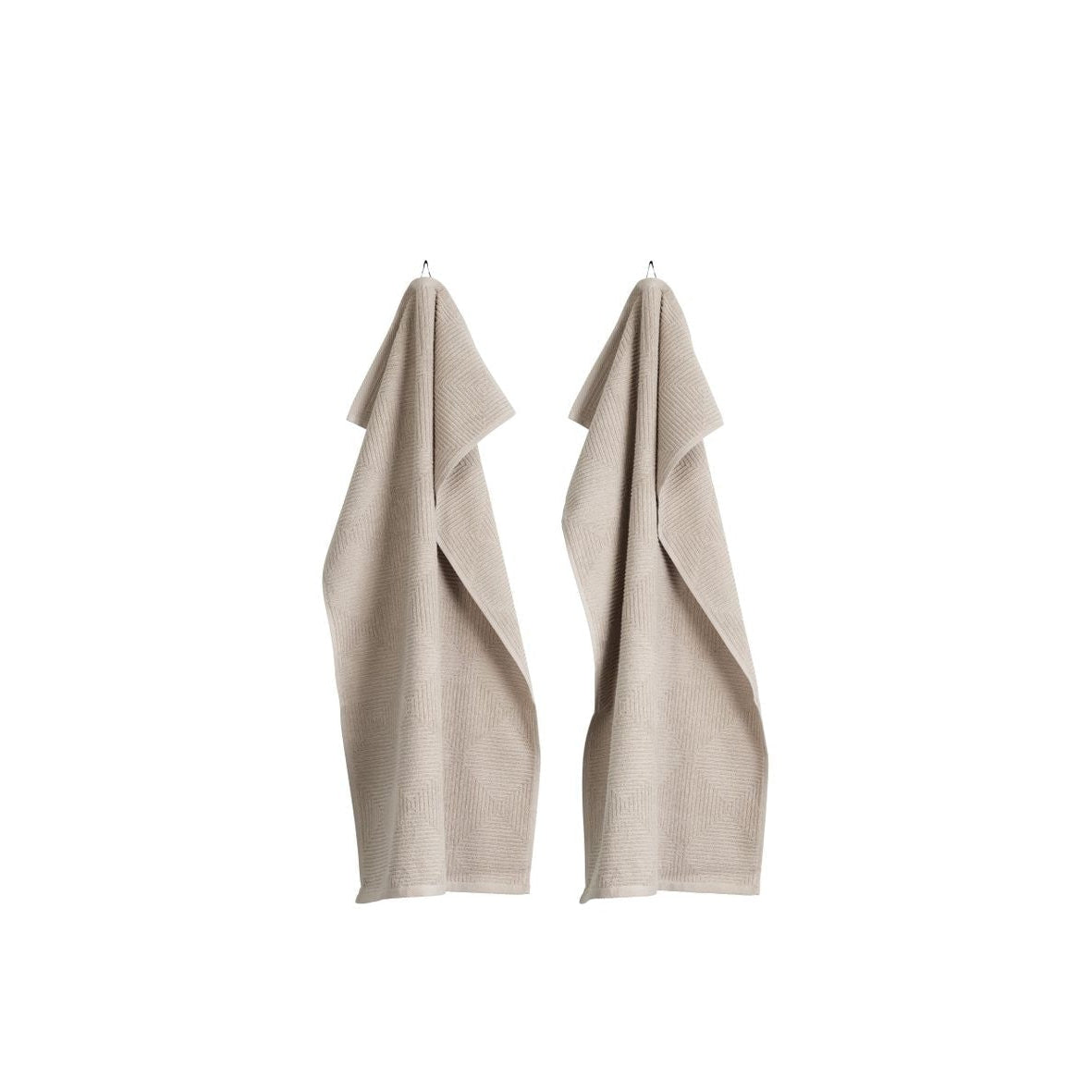 FDB Møbler Kirkeby Towel 2 PCS., BEIGE