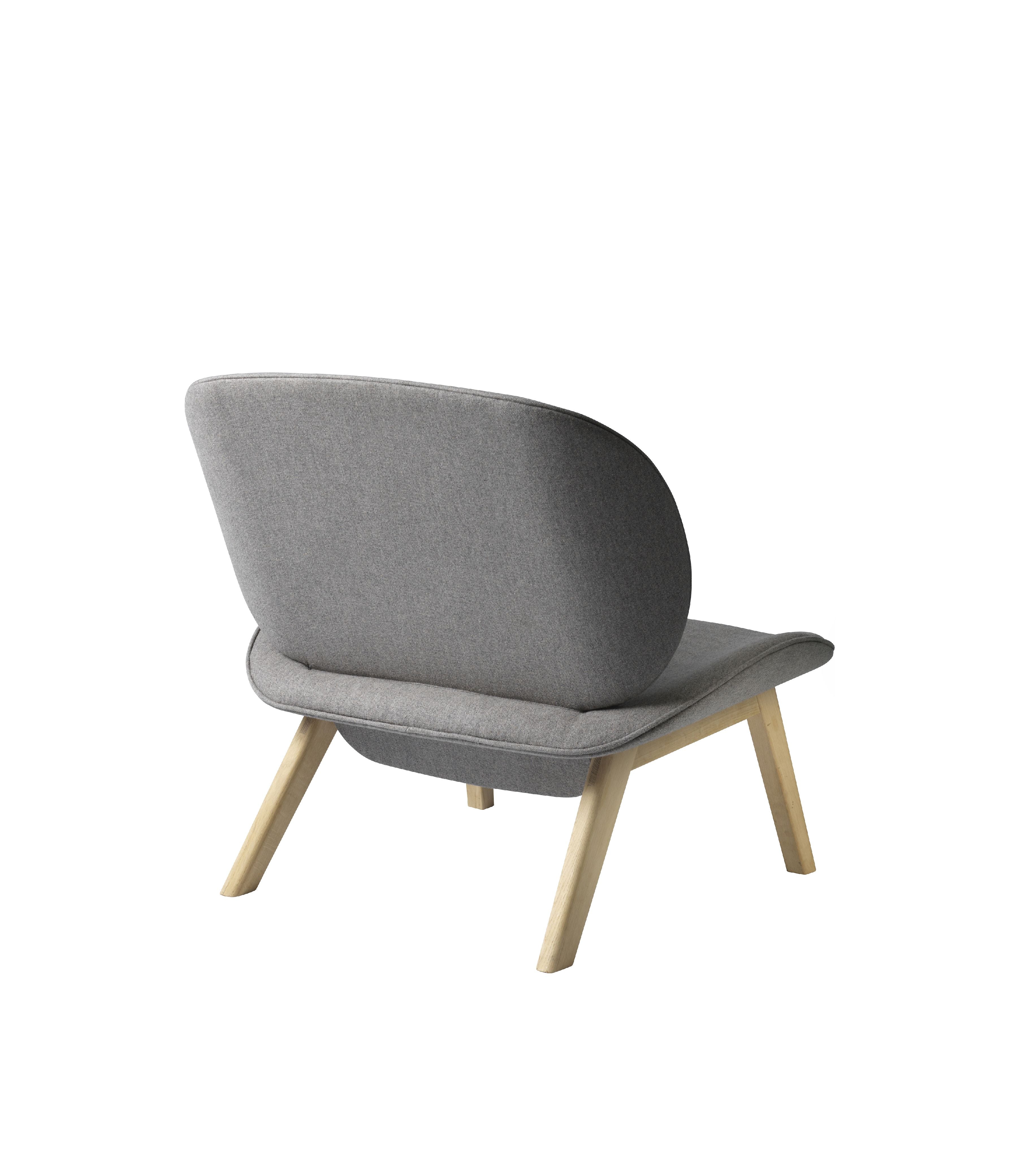 FDB Møbler L32 Suru Lounge sillón, roble/gris