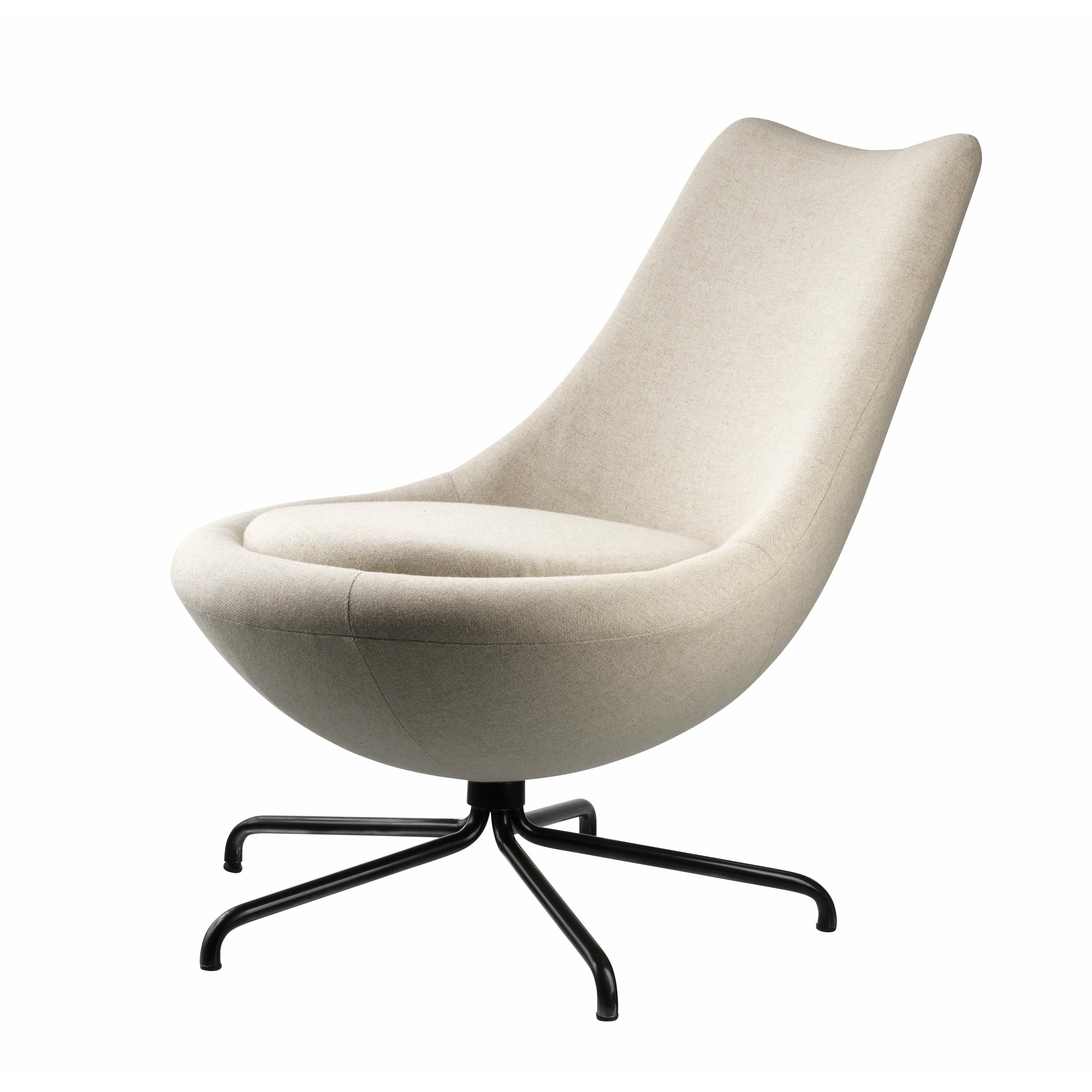 FDB Møbler L40 Swivel Sillón, beige/schwarvz