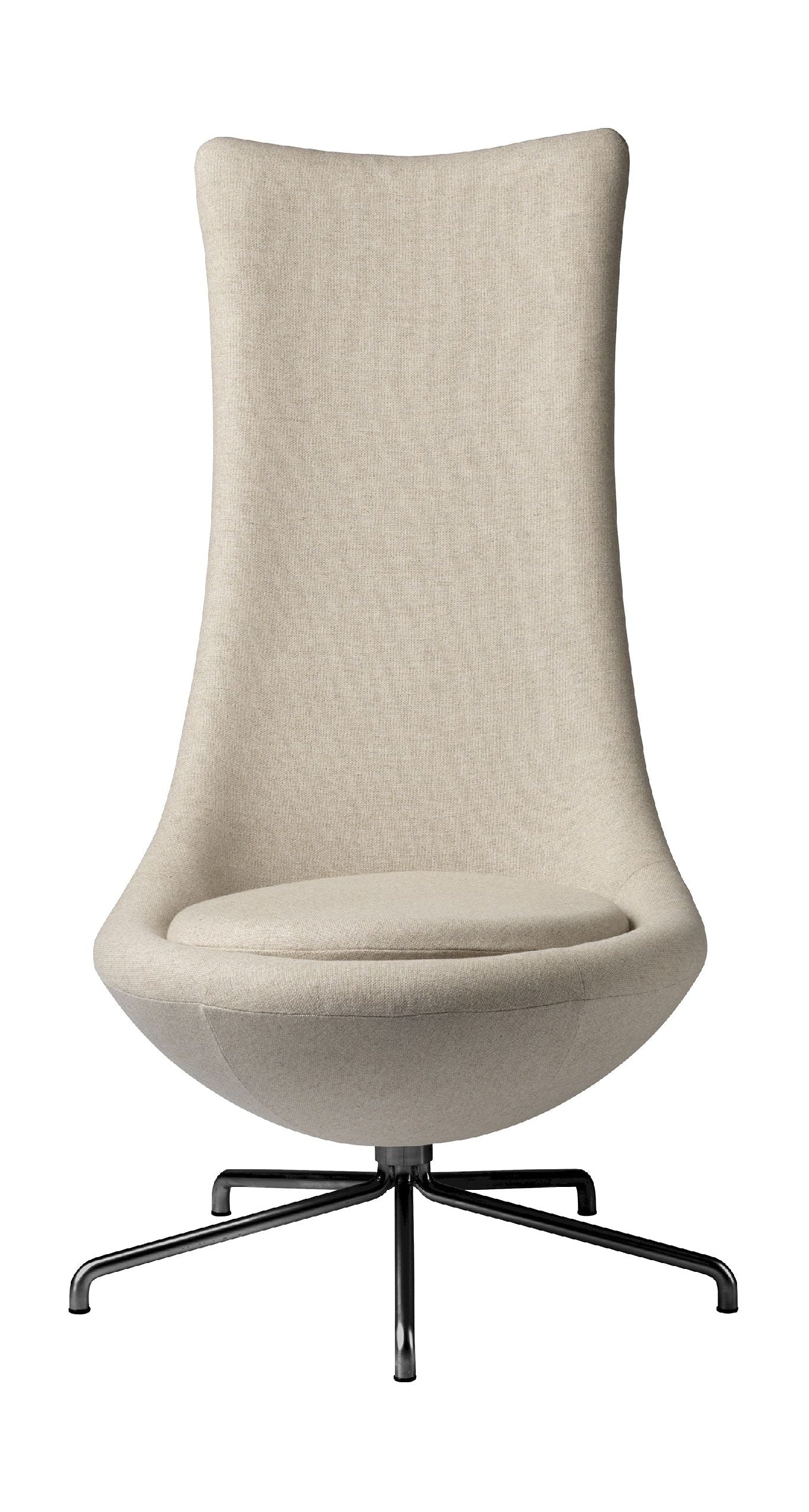 FDB Møbler L41 Bellamie Lounge Chaise avec pivot, beige / noir