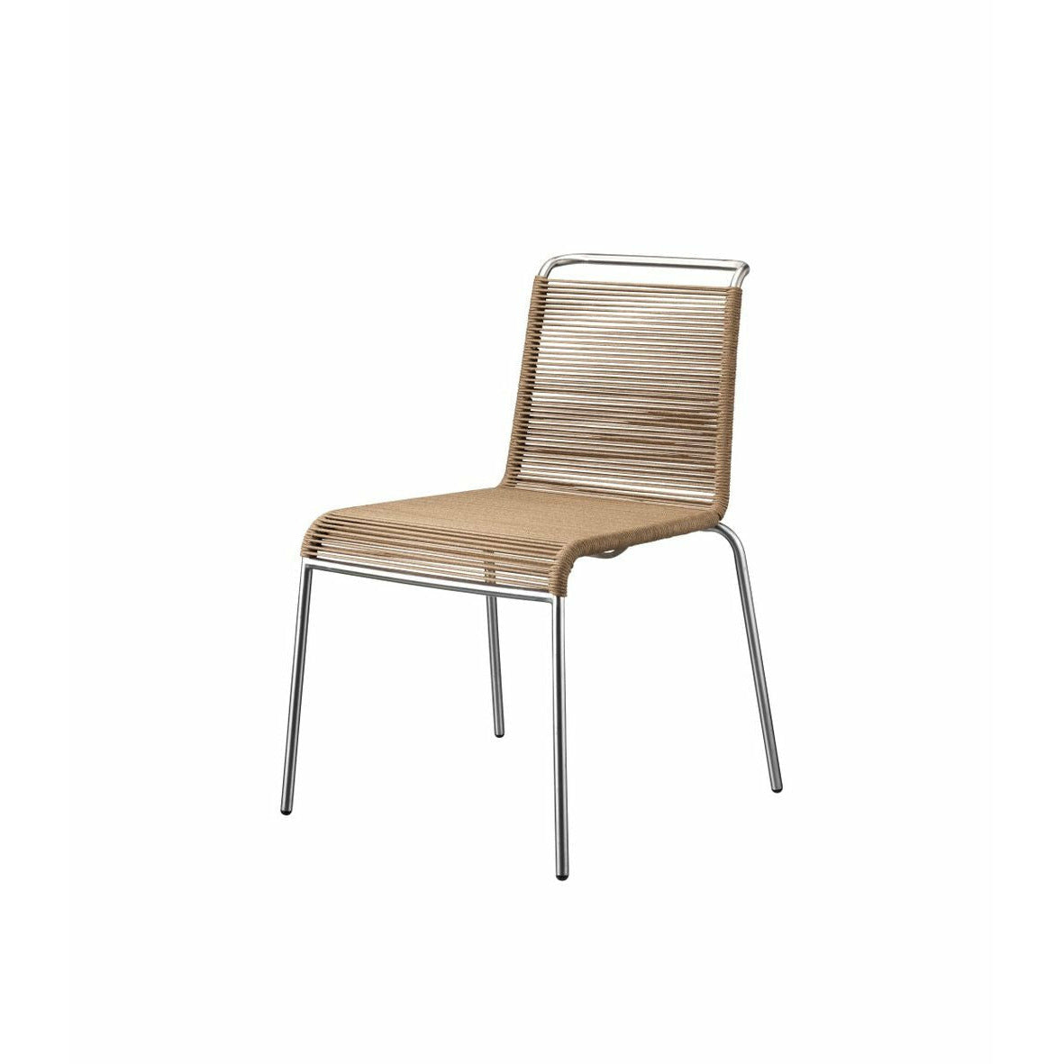 FDB Møbler M20 Teglgaard Cord Silla, metal/marrón