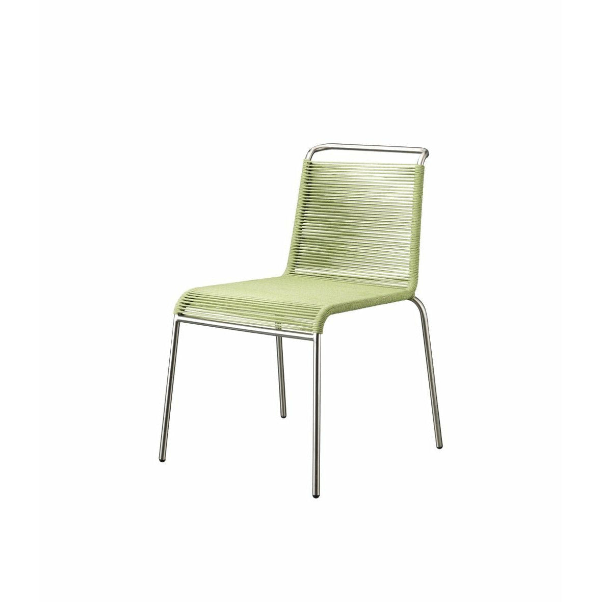 FDB Møbler M20 Teglgaard Silla de cordón, metal/verde