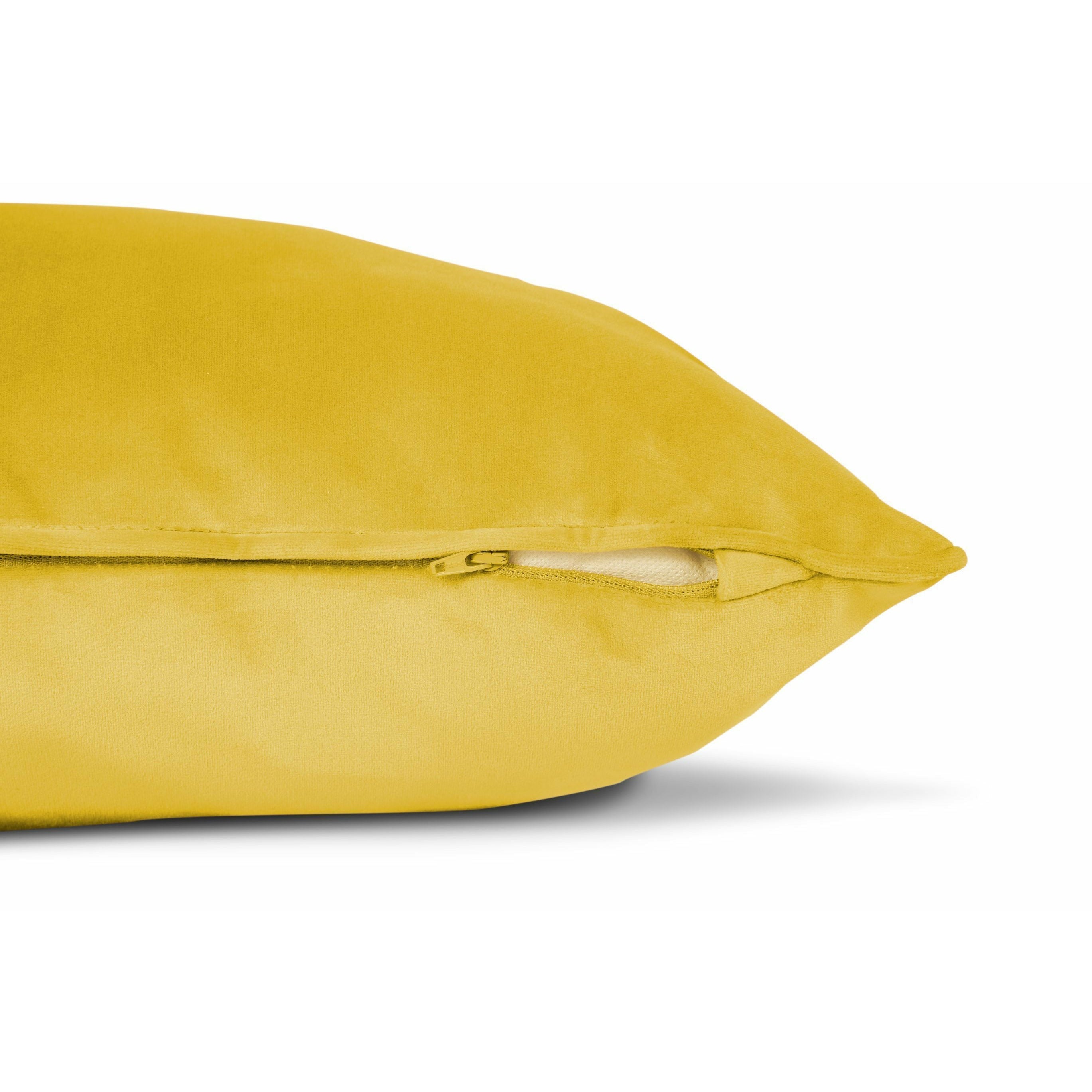Fatboy Square Velvet Cushion återvann 50x50 cm, guld honung