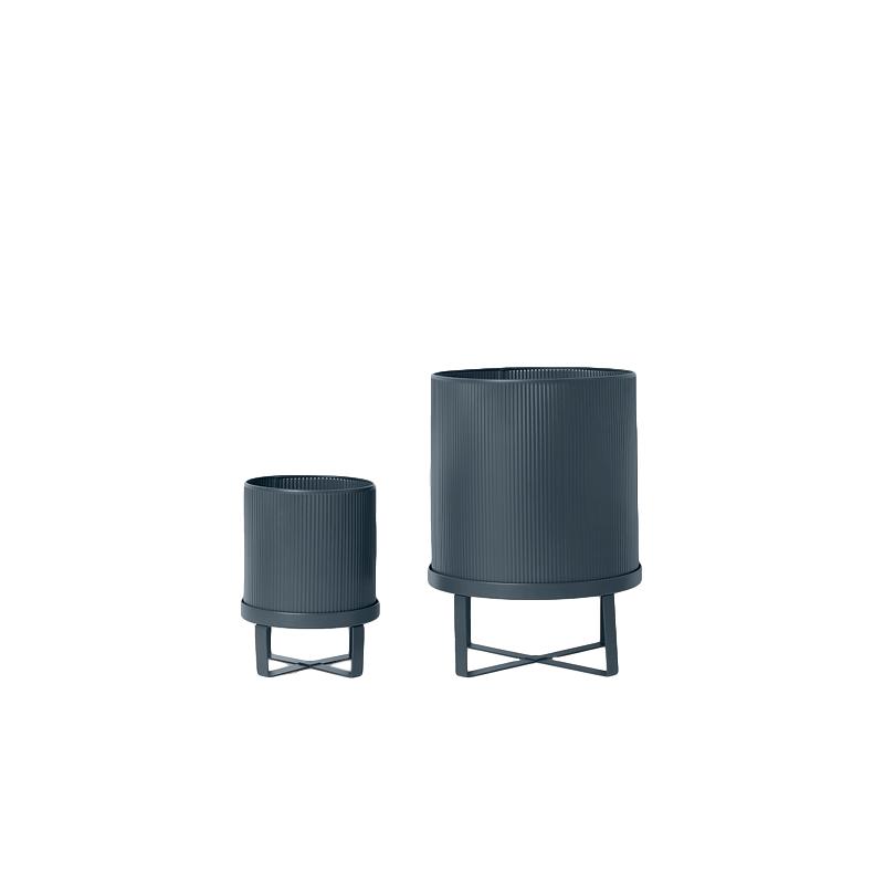 Ferm Living Building Flowerpot, Dark Blue, ø18cm