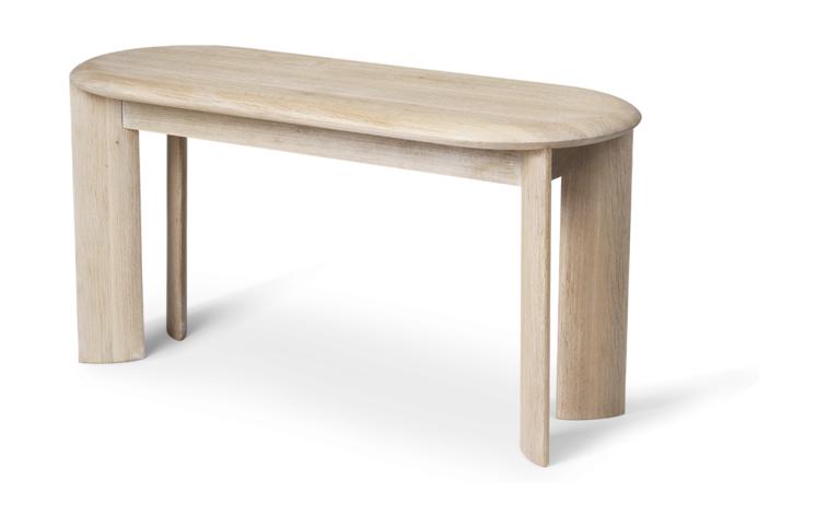 Ferm Living Bevel Bench White Oiled Oak