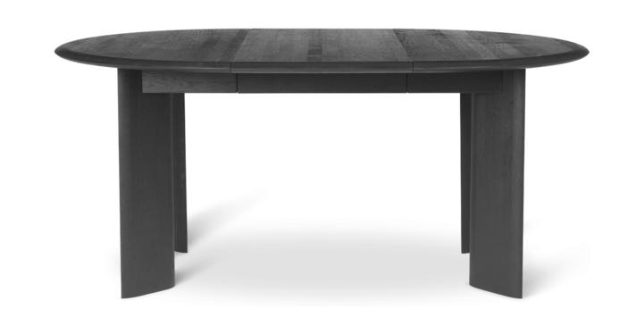 Ferm Living Table biseautée extensible X1 Chêne huilé noir
