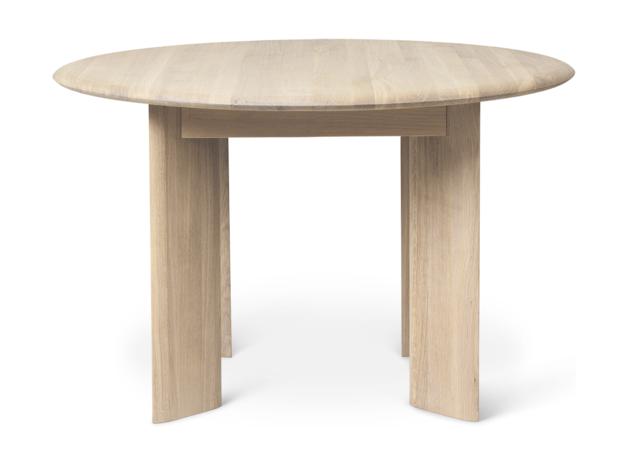 Ferm Living Table Bevel Ronde ø117 Whi Huilée