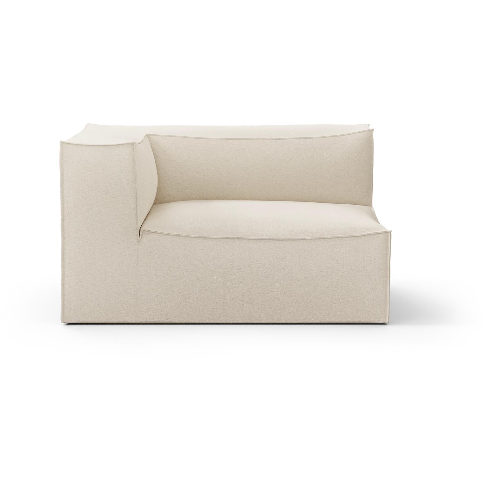 Ferm Living Catena Sofa Armlæn venstre L400 Dry Cotton Slub, råhvid