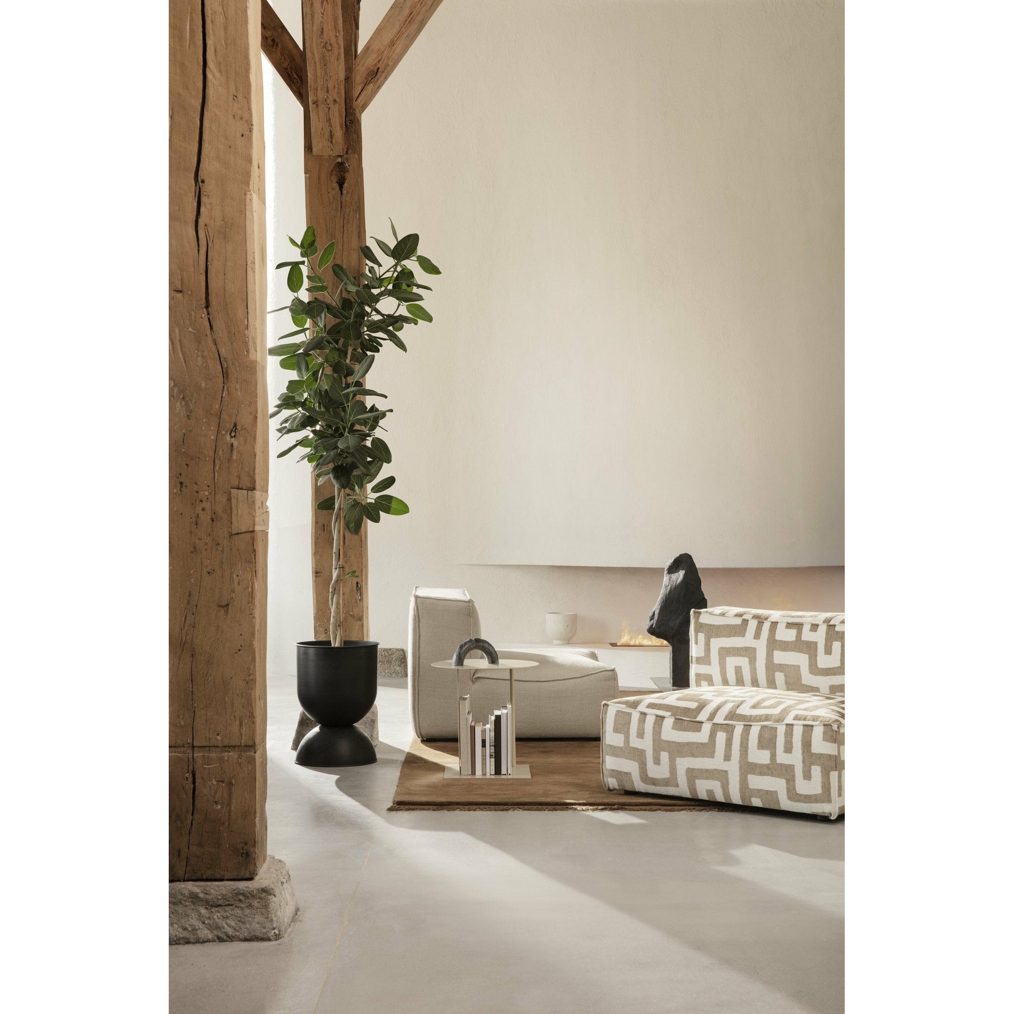 Ferm Living Catena Sofa Armlæn Højre S401 Dry Cotton Slub, Off White