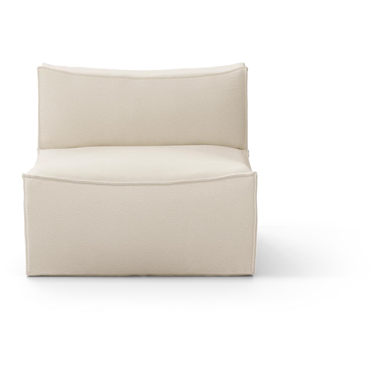 Ferm Living Catena Sofá Centro S100 Slub de algodón seco, fuera de blanco