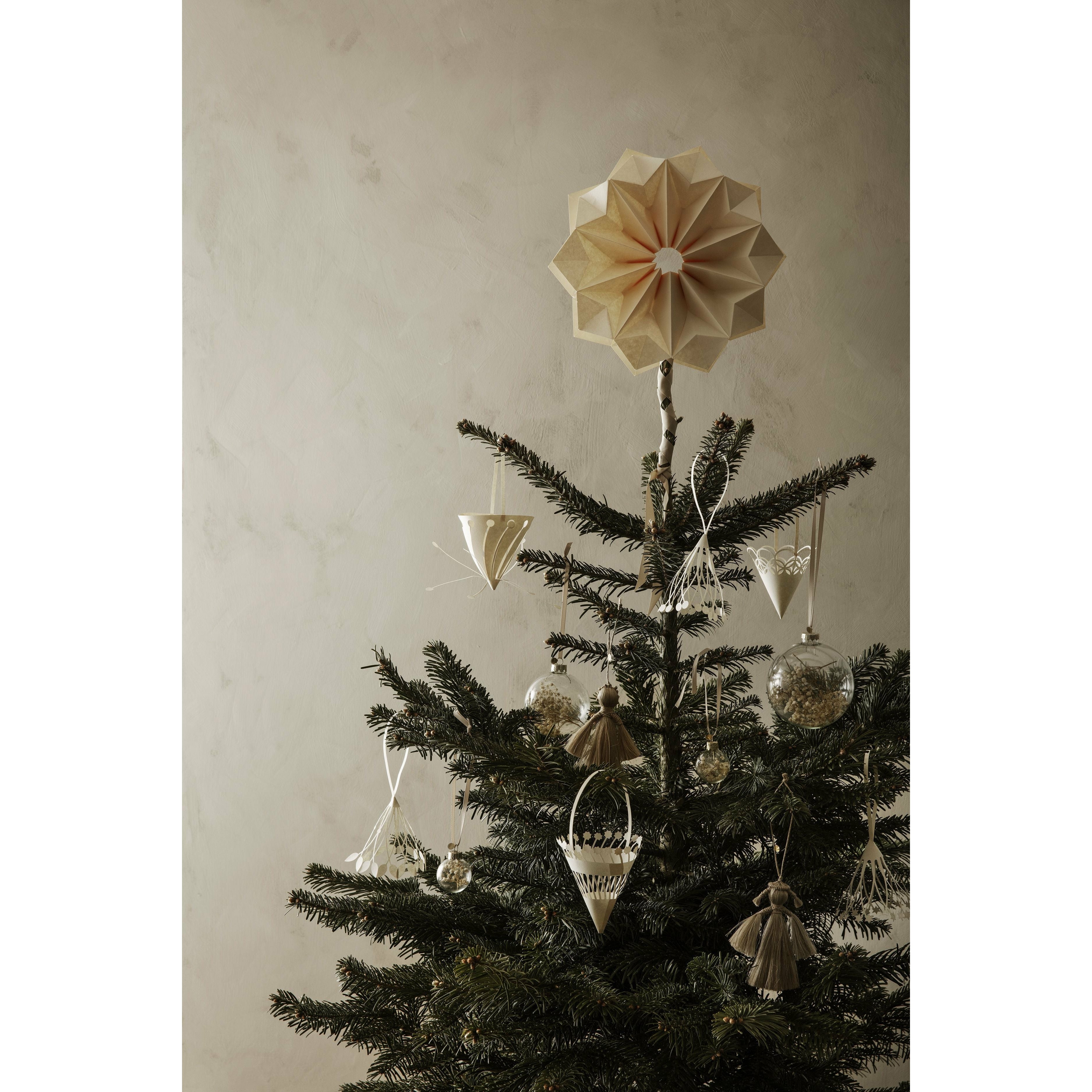 Tassel de papel de Navidad de Ferm Living, conjunto de 3