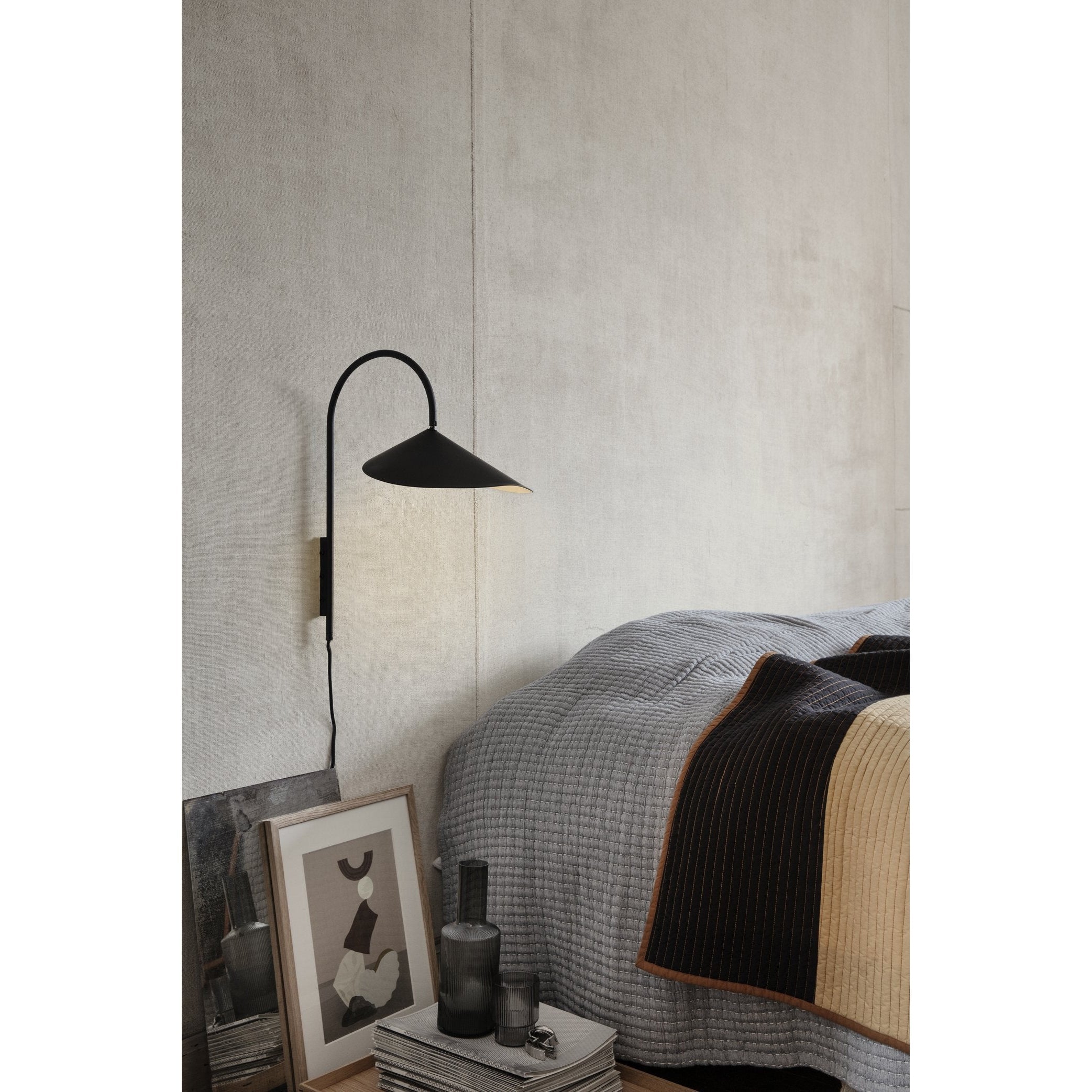 Ferm Living Couvre-lit Daze, gris chaud