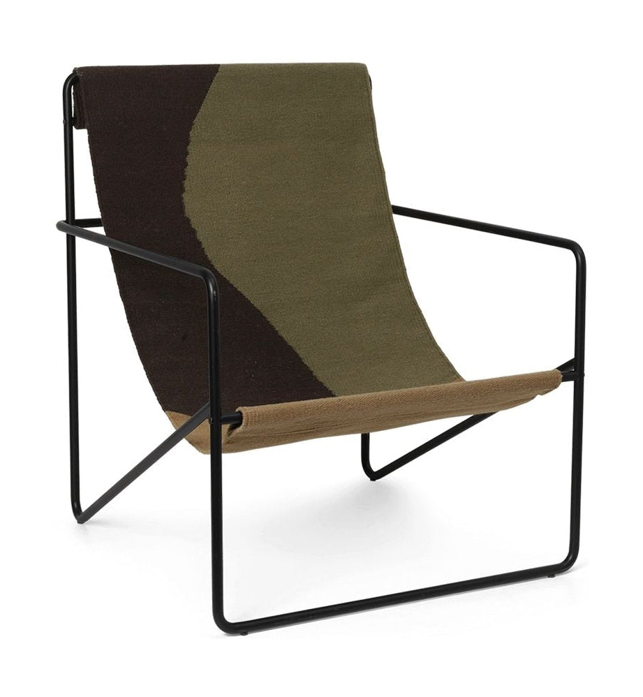 Ferm Living Desert Lounge Chair, Sort/Dune