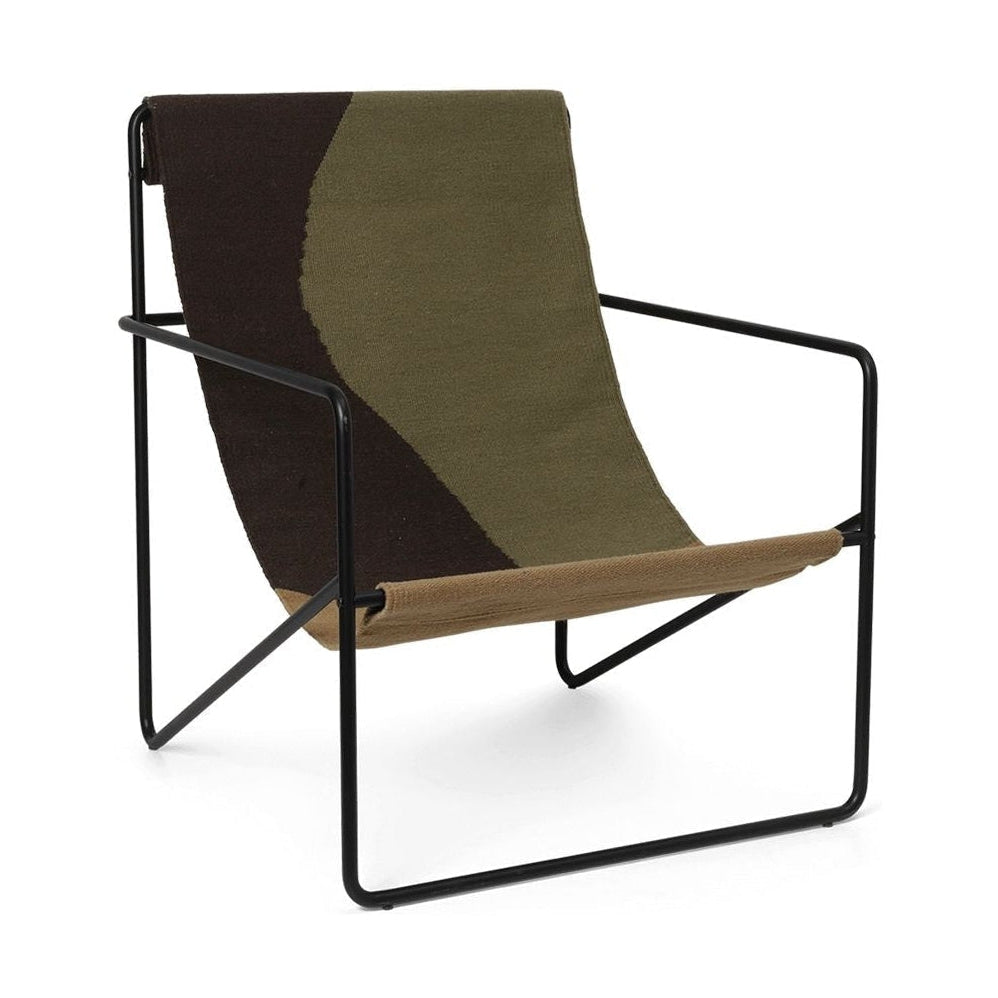 Ferm Living Desert Lounge Chair, Noir/Dune