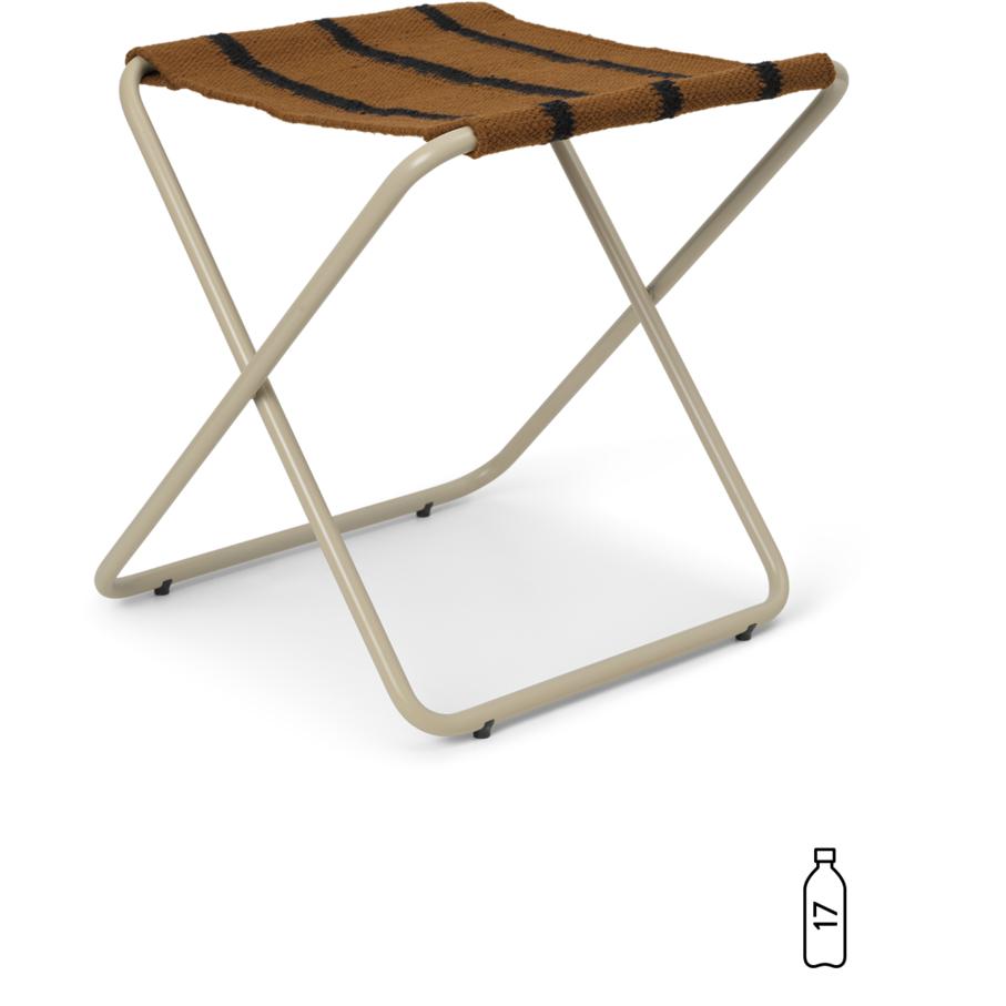 Ferm Living Desert Stool, Cashmere/Stripe