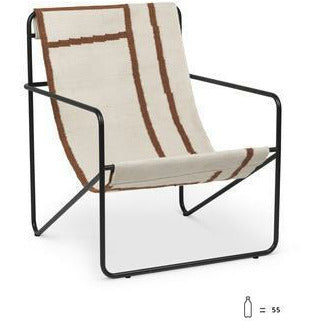 Ferm Living Desert Chair, Sort/Former