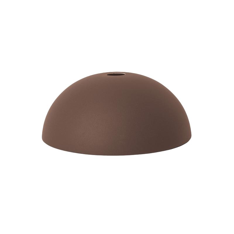 Escala de lámpara de cúpula de vida ferma, marrón rojizo