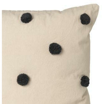 Ferm Living Dot Tufted Cushion, Sand/Black