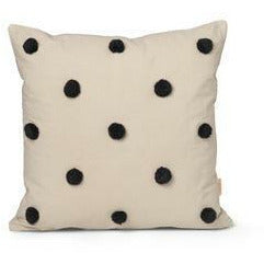 Ferm Living Dot Tufted Cushion, Sand/Black