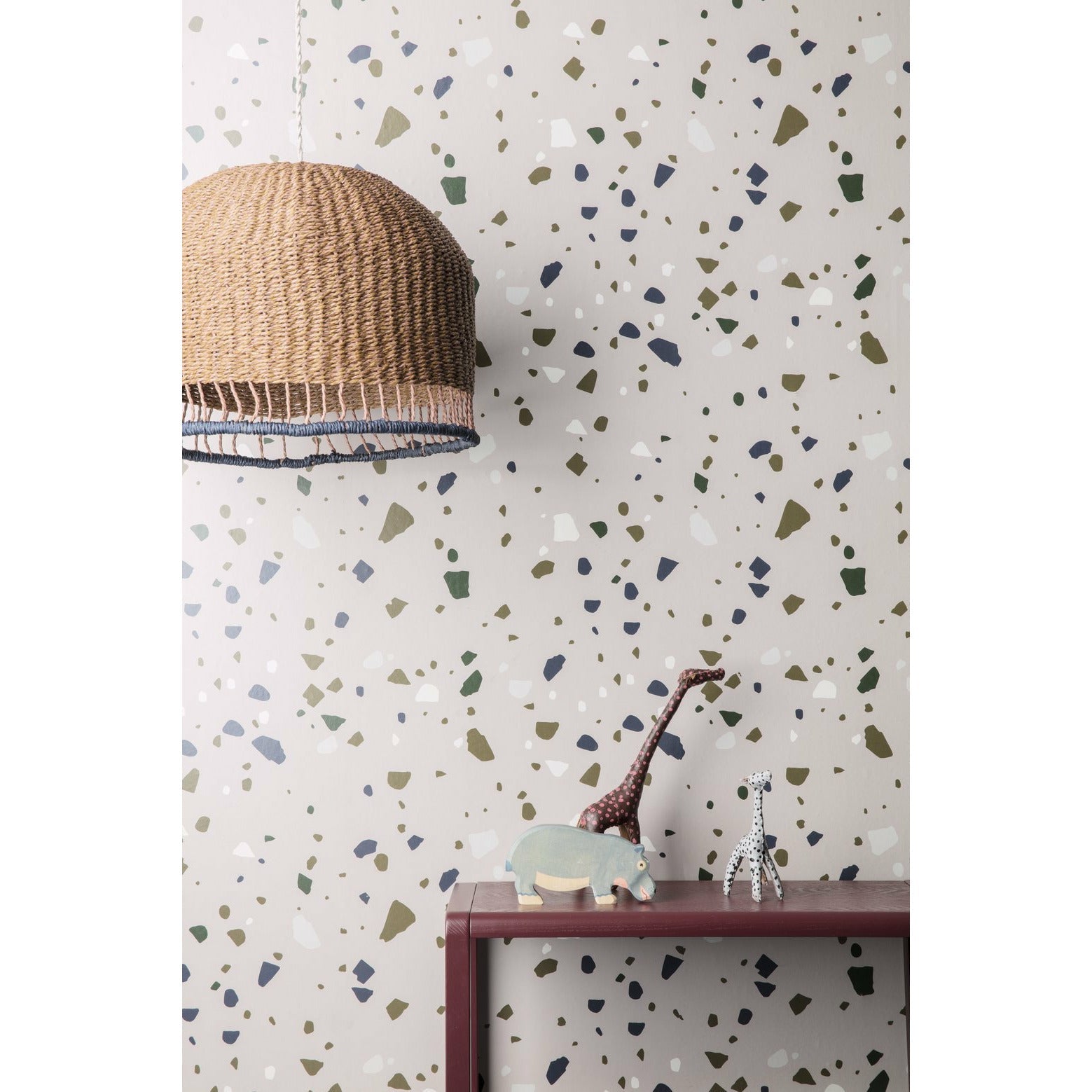 Ferm Living Dotty Tapet, Rose