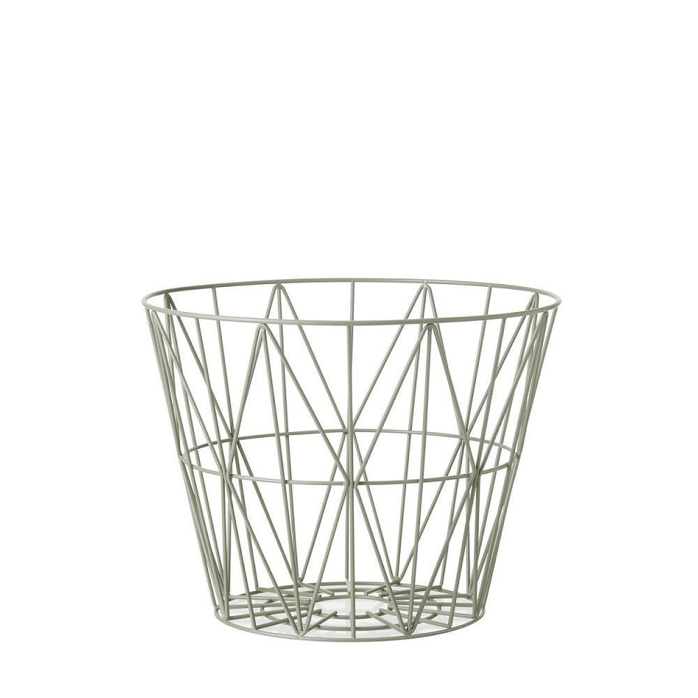 Ferm Living Threaded Basket Dusty Green, ø40cm