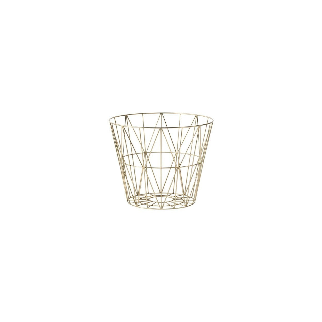 Ferm Living Gewindekorb Messing, Ø40cm-Bogen-Ferm Living-5704723006893-Final-Sale-3238-FER-UDGÅET-inwohn